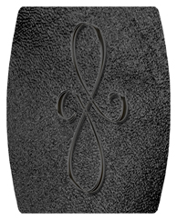 DAREC 601 BK SH BK Black Scroll Shimmer Black Background